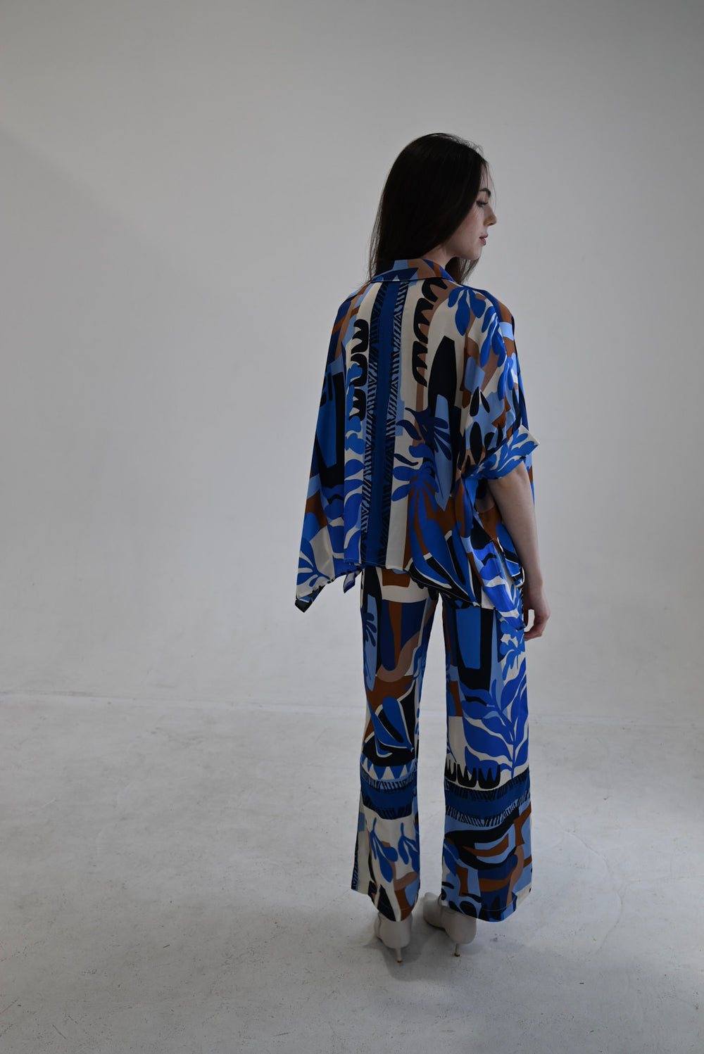 Palazzo Pants Scarf Print