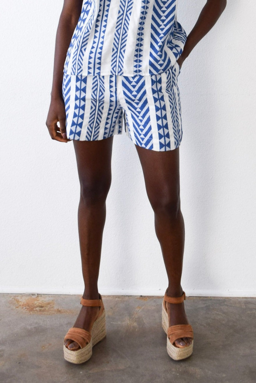 Pleated Shorts India Handloom