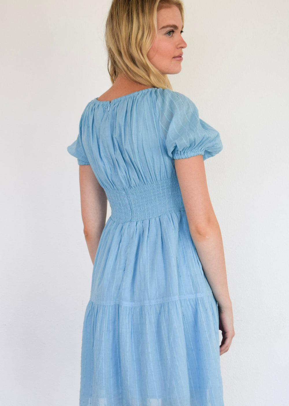 Coco Short Dress Air Blue Stripe
