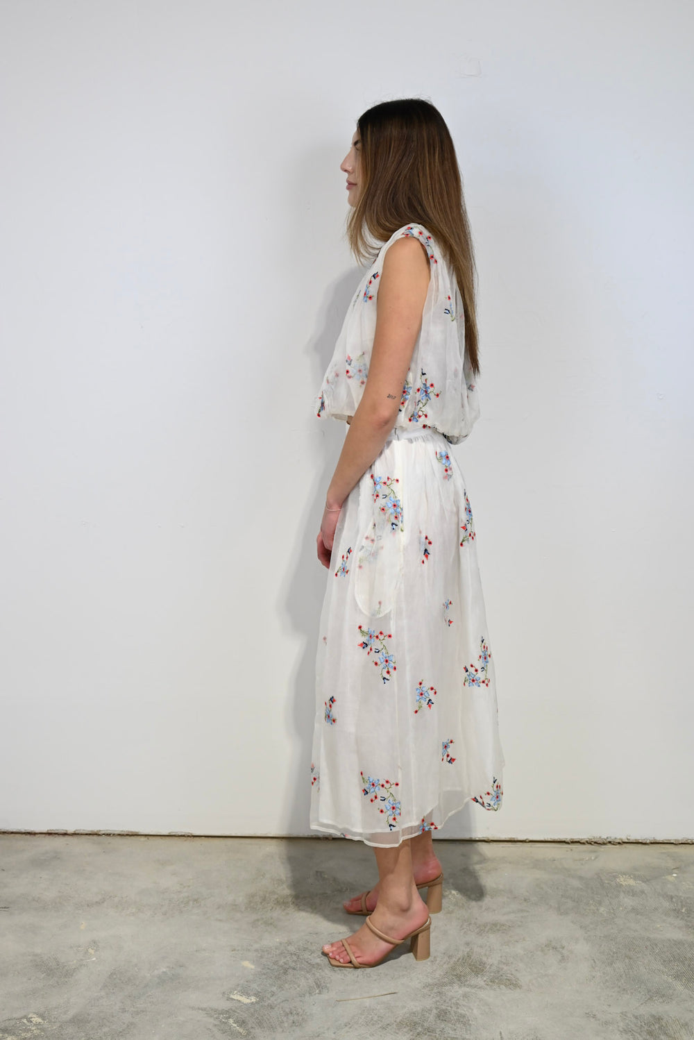 Pleated Top Crosstitch Organza