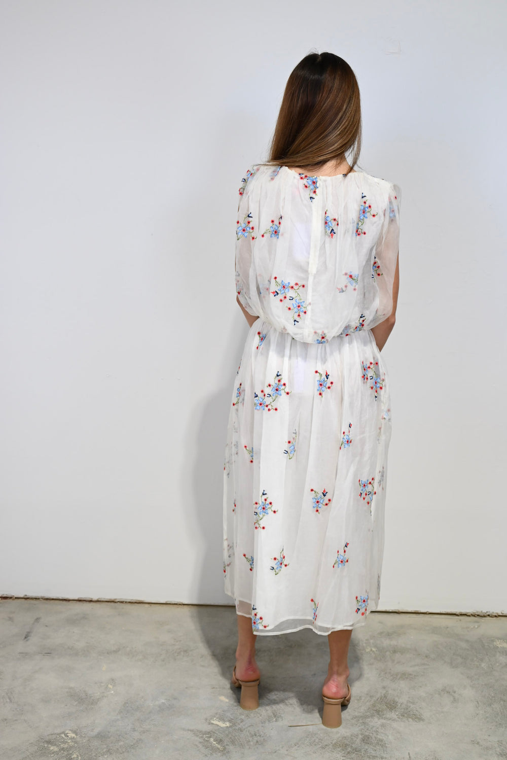Pleated Top Crosstitch Organza
