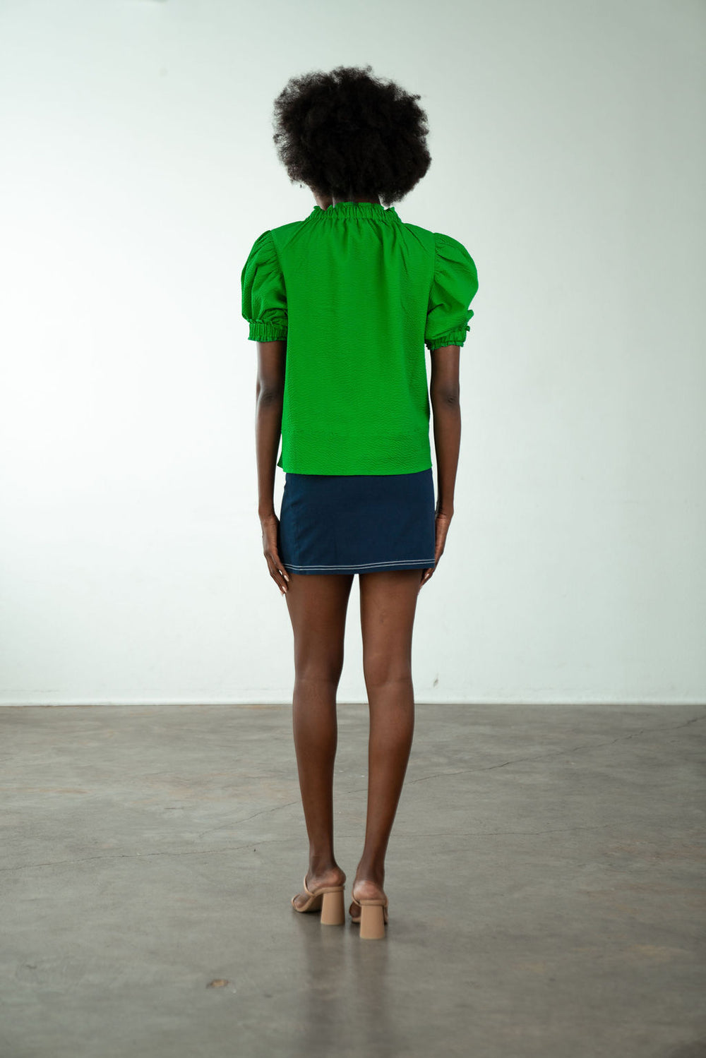 Elastic Collar Top