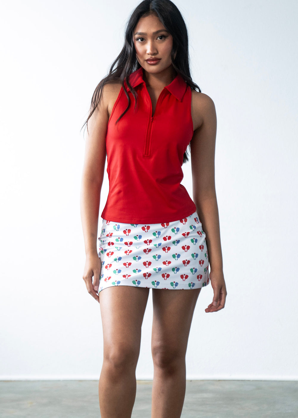 Straight Skirt Pickleball Red