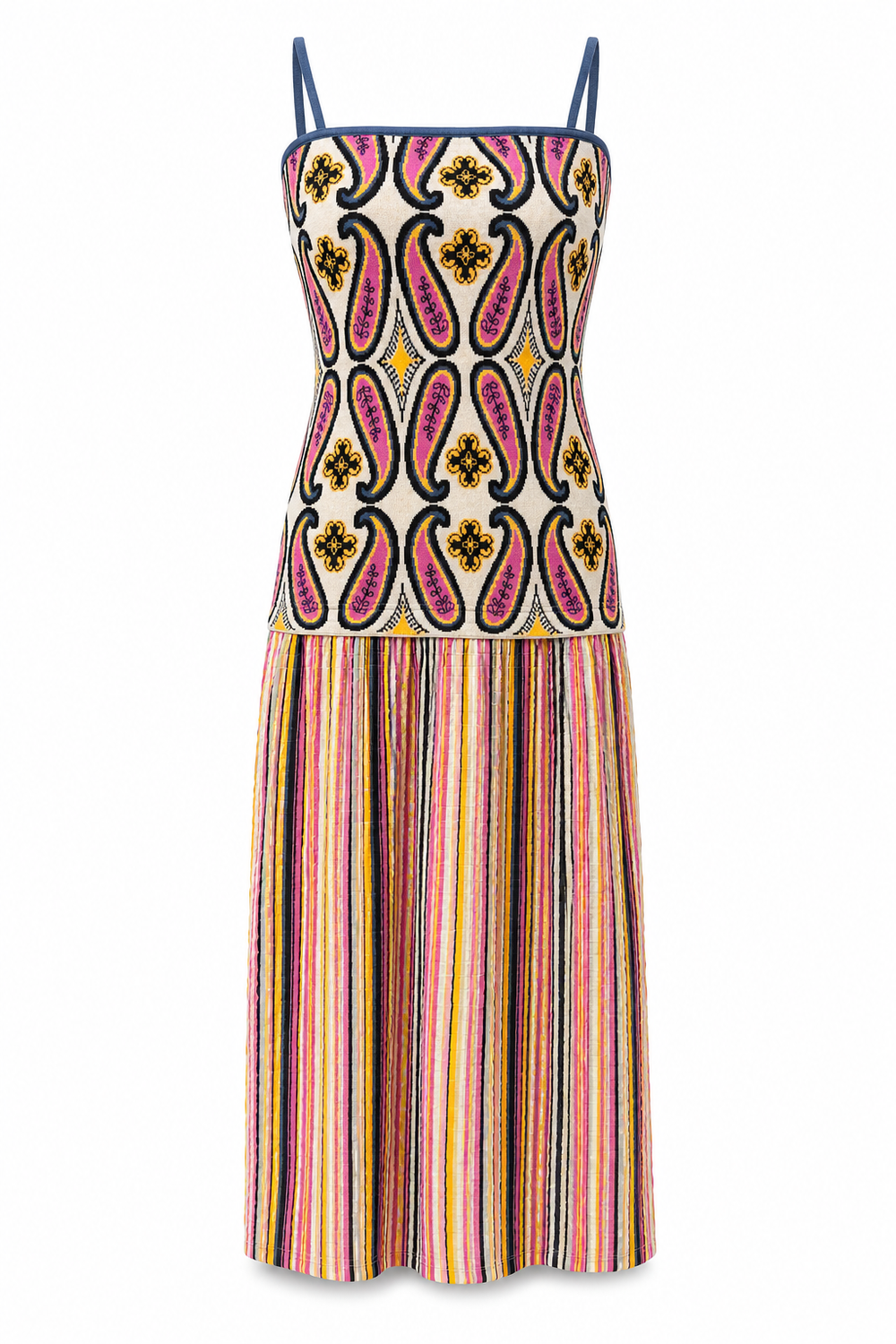 Knit Dress Paisley Jacquard