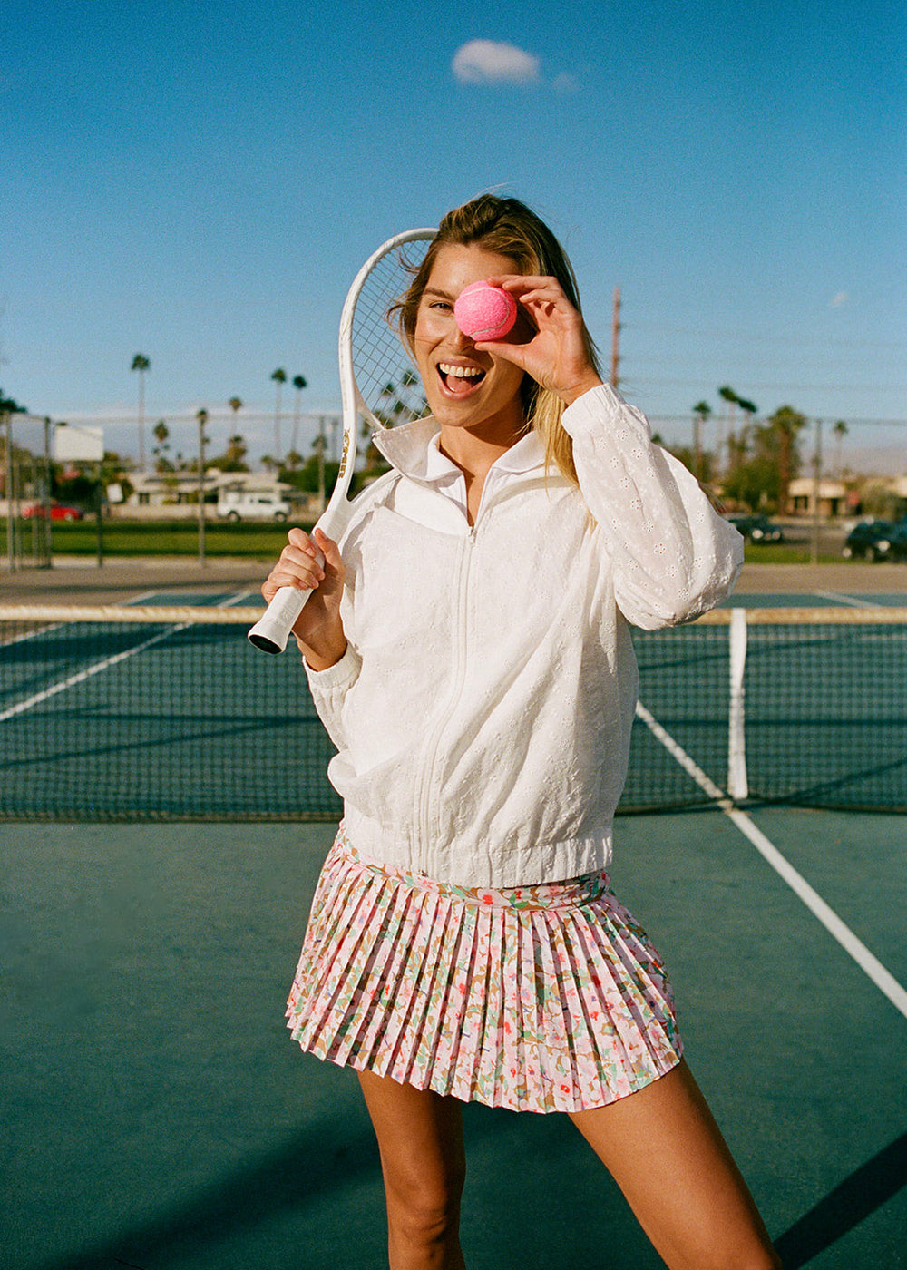 Eyelet Jacket White