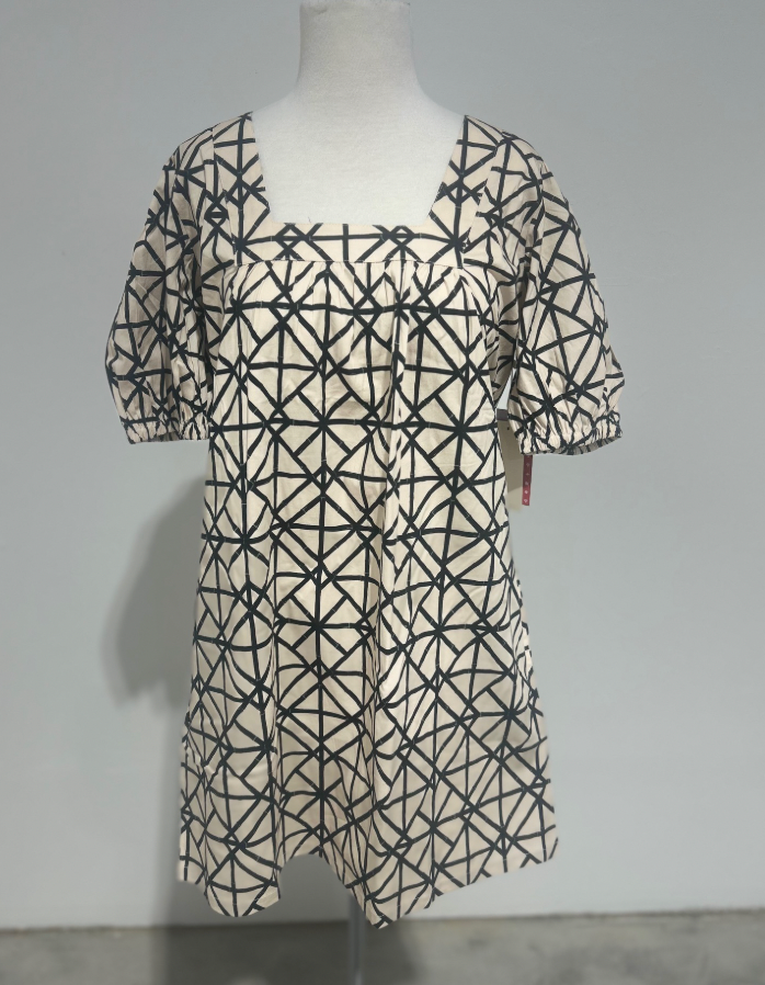 Square Neck Short Dress