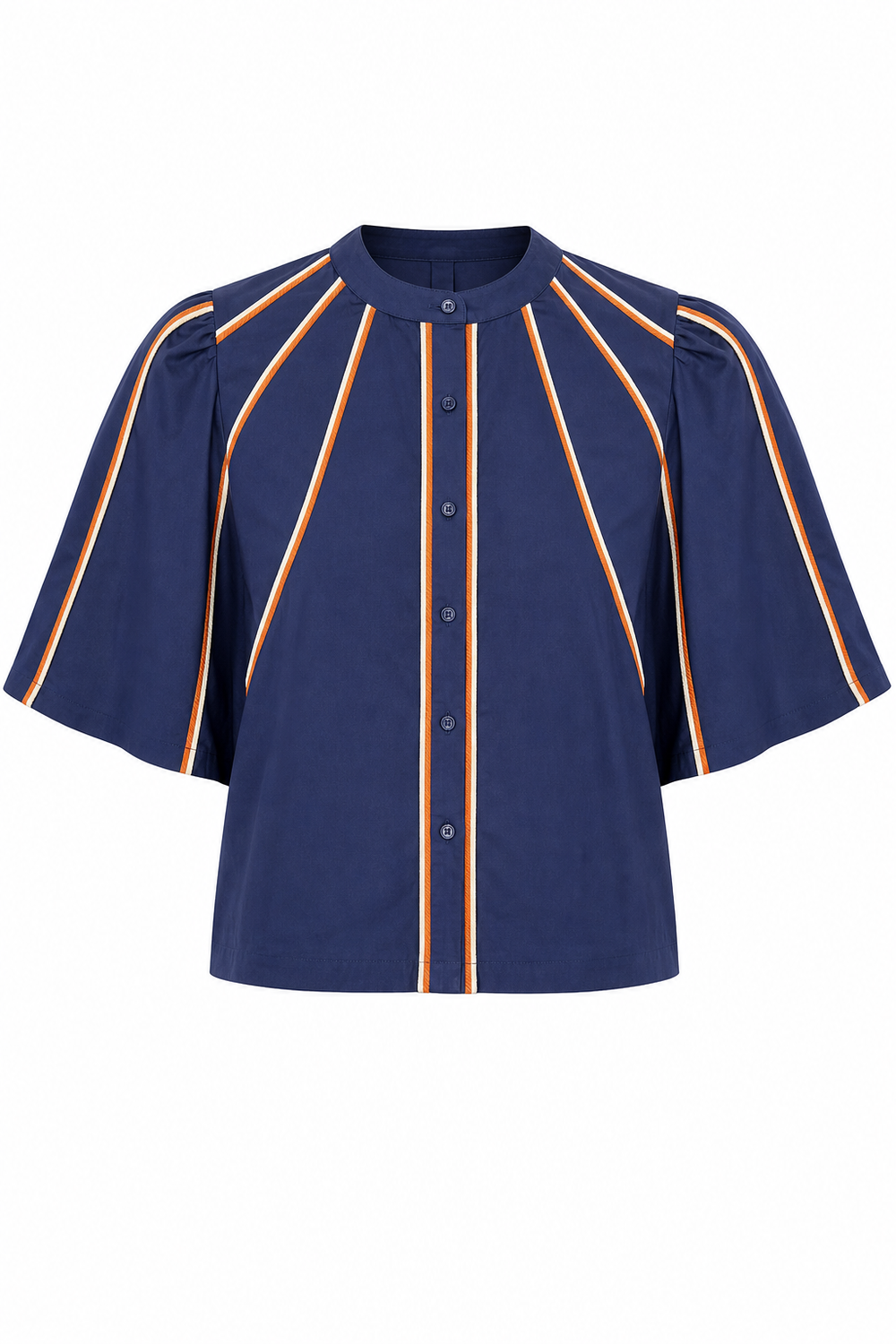 Solstice Button Down Top Navy