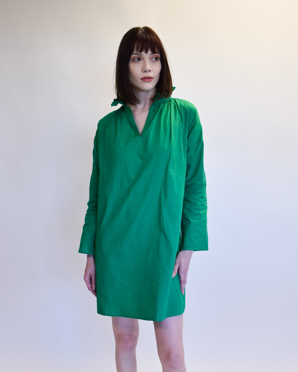 Kelly Green Vicki Long Sleeve Dress