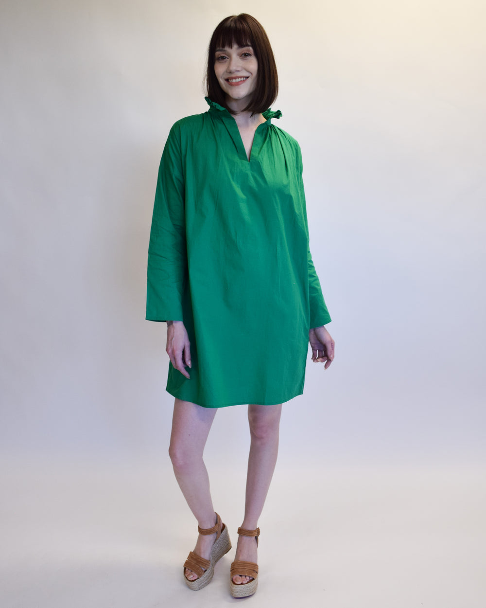 Kelly Green Vicki Long Sleeve Dress